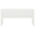 vidaXL Meuble TV Blanc 80x40x40 cm Bois d’ingénierie