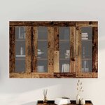 vidaXL Armoires Murailles 2 Pièces Bois ancien 69 5 x 34 x 90 cm
