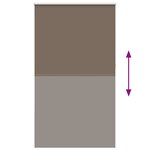 vidaXL Store enrouleur occultant café 140x230cm largeur du tissu