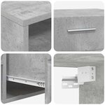 vidaXL Meuble TV Blanc brillant 100.5 x 39 x 30 cm Bois d'ingénierie