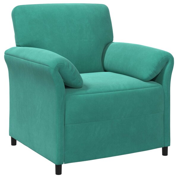 vidaXL Canapé 1 place Turquoise 88 x 83 x 95 cm Velours