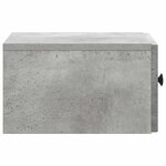 vidaXL Cabinet de chevet mural 2 Pièces Gris béton 33 x 34 5 x 20 cm