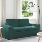 vidaXL Canapé Vert foncé 182 x 80 x 82 cm tissu