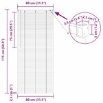 vidaXL Store de Fenêtre avec des rideaux Argent Aluminium