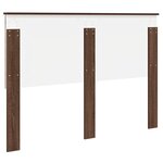 vidaXL Tête de lit Chêne brun 140 cm Bois d'ingénierie