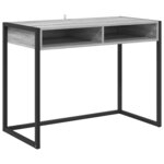 vidaXL Bureau Gris Sonoma 100 x 50 x 75 cm Bois d'ingénierie