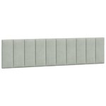 vidaXL Cadre de lit sans matelas gris clair 200x200 cm velours