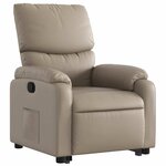 vidaXL Fauteuil inclinable Cappuccino Similicuir