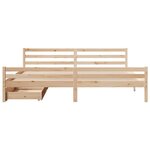 vidaXL Cadre de lit sans matelas 200x200 cm bois massif de pin