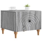 vidaXL Table basse Sonoma gris 49 x 50 x 40 cm Bois d'ingénierie