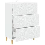 vidaXL Armoire à tiroirs Blanc 66 x 34 5 x 90 cm Bois d'ingénierie