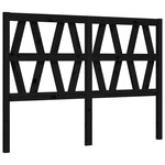vidaXL Cadre de lit sans matelas noir 140x190 cm bois de pin massif