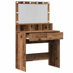 vidaXL Table de Toilette avec tiroir Bois ancien 80 x 41 x 134.5 cm
