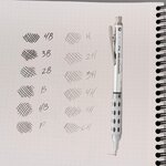Etui de 12 mines hi-polymer super 0 5 mm 3h x 12 pentel