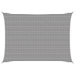 vidaXL Voile d'ombre 5 x 7 m HDPE Rectangulaire Anthracite et blanc