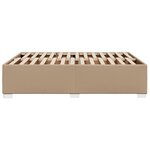 vidaXL Cadre de lit sans matelas cappuccino 140x190 cm similicuir