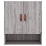 vidaXL Armoire murale sonoma gris 60x31x70 cm bois d'ingénierie
