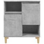 vidaXL Buffets 2 Pièces gris béton 60x35x70 cm bois d'ingénierie