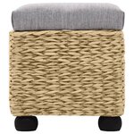 vidaXL Ensemble de banc lot de 2 Jacinthe d'eau Gris