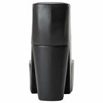 vidaXL Chaise en forme de chaussure à talon haut noir similicuir