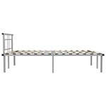 vidaXL Cadre de lit sans matelas gris métal 140x200 cm