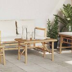 vidaXL Table basse Marron 70 x 40 x 36 cm Bambou