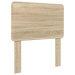 vidaXL Lit de Rangement Chêne Sonoma 100 x 200 cm Bois d'ingénierie