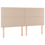 vidaXL Cadre de lit avec tête de lit Cappuccino 180x200 cm Similicuir