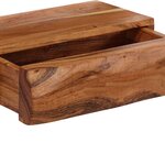 vidaXL Étagères murales 2 Pièces 30x17x8 cm bois massif d'acacia