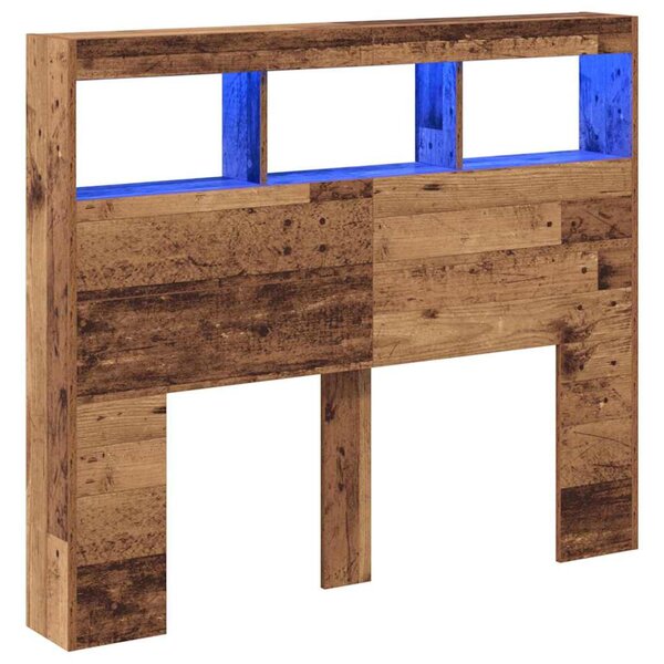 vidaXL Tête de lit Bois Ancien 120 x 17 x 102 cm Bois d'ingénierie
