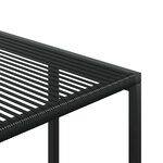 vidaXL Ensemble à manger de jardin 13 Pièces noir résine tressée