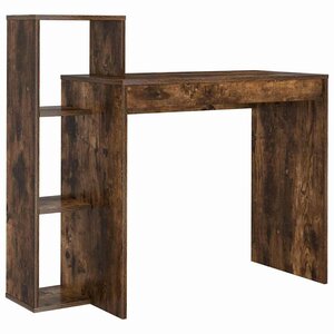vidaXL Bureau Chêne fumé 100 x 40 x 90 cm Bois d'ingénierie