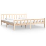 vidaXL Cadre de lit sans matelas bois massif 160x200 cm