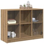 vidaXL Buffet chêne artisanal 102x37x75 5 cm bois d'ingénierie