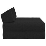 vidaXL Canapé-lit pliable Noir 60 x 70 x 41 cm Tissu