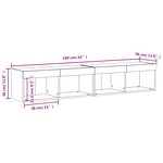 vidaXL Meubles TV avec lumières LED 2 Pièces chêne sonoma 80x30x30 cm