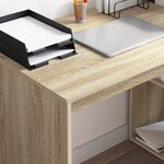 vidaXL Bureau Chêne sonoma 108 x 55 x 103 5 cm Bois d'ingénierie