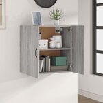 vidaXL Armoire murale Sonoma gris 60x31x60 cm Bois d'ingénierie
