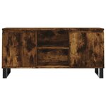 vidaXL Meuble TV chêne fumé 104x35x50 cm bois d'ingénierie
