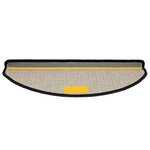 vidaXL Tapis d'escalier 10 pièces 65 x 21 x 4 cm Noir Demi-rond Grand