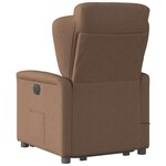 vidaXL Fauteuil de massage inclinable Marron Tissu