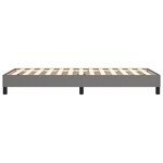 vidaXL Cadre de lit à ressorts gris foncé 90x190 cm tissu
