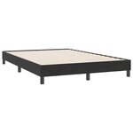 vidaXL Sommier à lattes de lit avec matelas et LED noir 160x220 cm velours