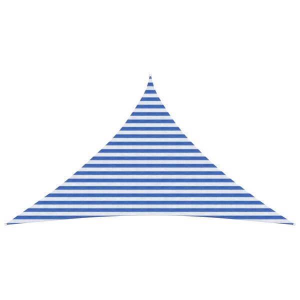 vidaXL Voile d'ombre 4 x 4 x 5 8 m HDPE Triangulaire Bleu et Blanc