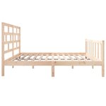 vidaXL Cadre de lit sans matelas bois de pin massif