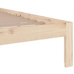 vidaXL Cadre de lit sans matelas bois massif 180x200 cm