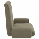 vidaXL Fauteuil de sol ajustable Kaki Velours grainé