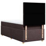 vidaXL Sommier à lattes de lit avec matelas Marron foncé 80x200 cm