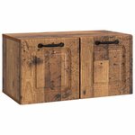 vidaXL Meuble TV mural Bois ancien 59 5 x 31 x 30 cm Bois d'ingénierie