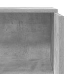 vidaXL Bureau de réception gris béton 55x50x103 5 cm bois d'ingénierie